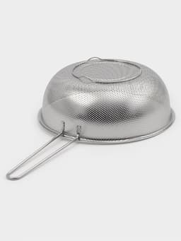 Дуршлаг Доляна «Марко», d=25 см, 43.5×25×9 см, длинная ручка, нержавеющая сталь, хромированный