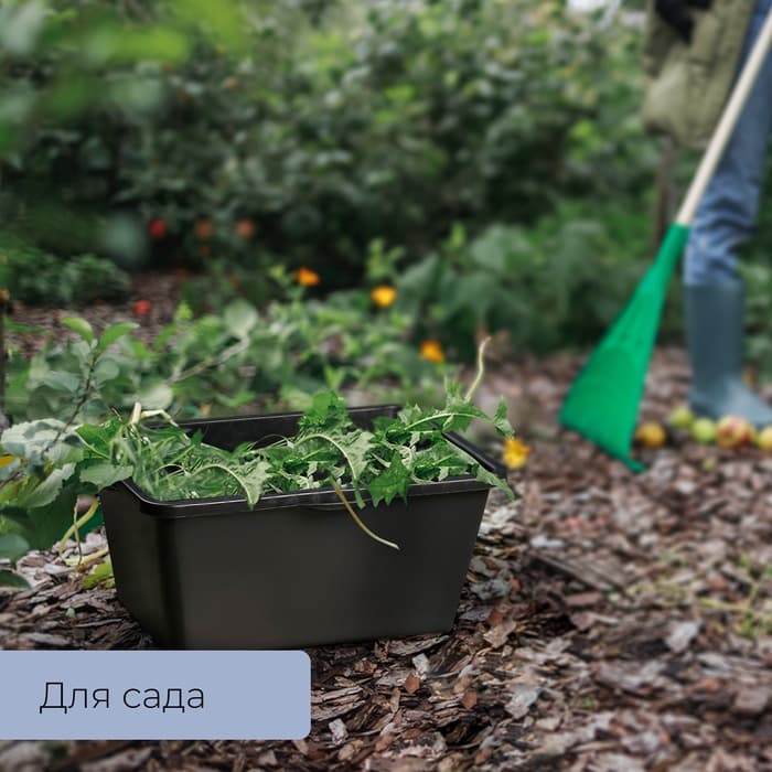 Таз строительный, 40-45 л, прямоугольный, пластик