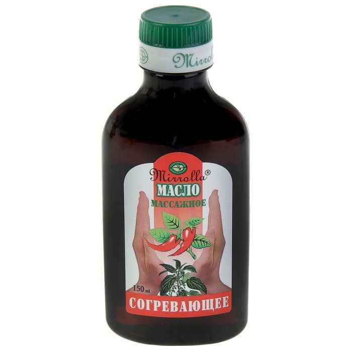 Массажное масло Mirrolla согревающее, 150 мл