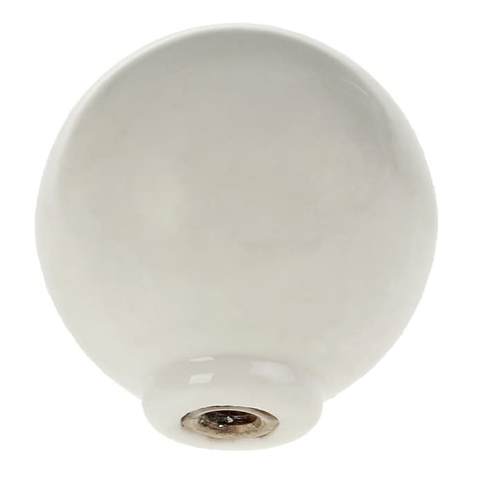 Ручка кнопка PLASTIC 008, пластиковая, белая