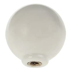 Ручка кнопка PLASTIC 008, пластиковая, белая