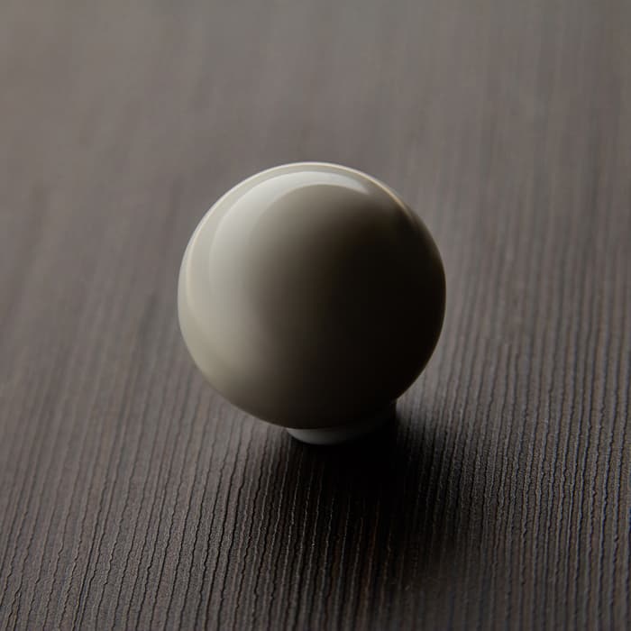 Ручка кнопка PLASTIC 008, пластиковая, белая