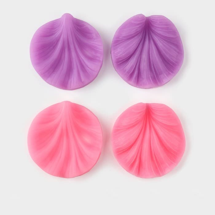 Молд кондитерский «Лист герани», силикон, 2 предмета, 7.5×7 см, МИКС