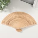 Веер складной «Цветочки», дерево, h=20.5 см