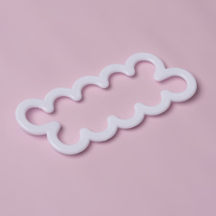 Выемки кондитерские для теста Доляна «Бутон», набор 3 шт., 16.5×7 см, 13×5 см, 10×4 см, пластик, белые