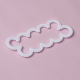 Выемки кондитерские для теста Доляна «Бутон», набор 3 шт., 16.5×7 см, 13×5 см, 10×4 см, пластик, белые