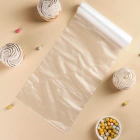 Кондитерские мешки в рулоне одноразовые, 32×24.5 см (размер М), 50 шт.