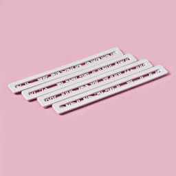 Печати для теста Доляна «Алфавит», 4 шт., 24×15×0.3 см, белые