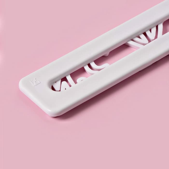 Печати для теста Доляна «Алфавит», 4 шт., 24×15×0.3 см, белые