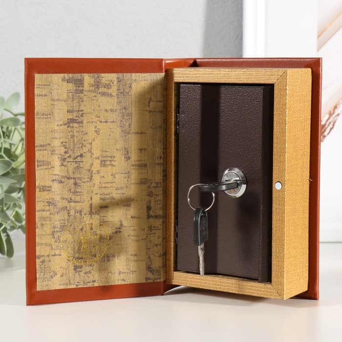 Шкатулка книга - сейф тиснение «Философия успеха», дерево, искусственная кожа, 17×11×5 см