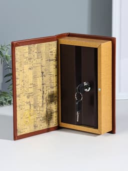 Шкатулка книга - сейф «Философия успеха», дерево, искусственная кожа, тиснение, 21×13×5 см