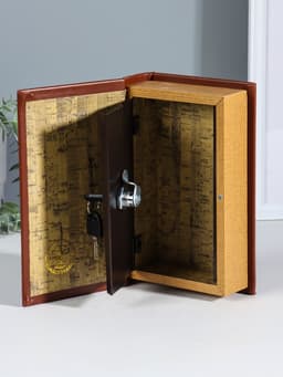 Шкатулка книга - сейф «Философия успеха», дерево, искусственная кожа, тиснение, 21×13×5 см