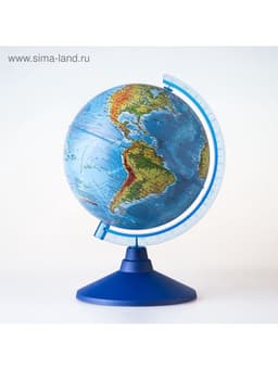 Глобус физико-политический «Классик Евро», диаметр 210 мм, с подсветкой от батареек