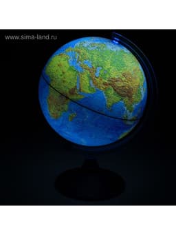 Глобус физико-политический «Классик Евро», диаметр 210 мм, с подсветкой от батареек