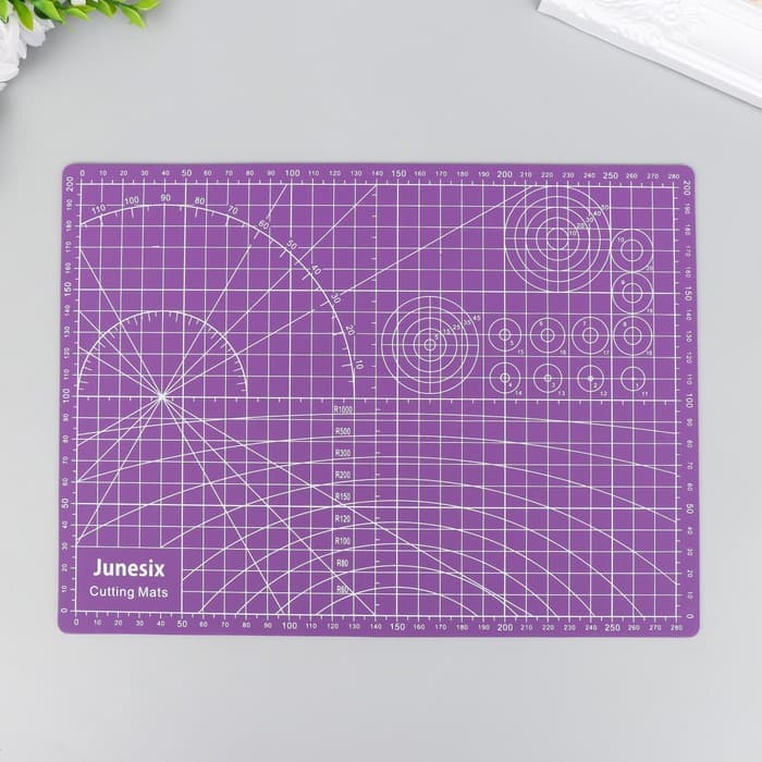 Резиновый мат для творчества, цветной А4, МИКС