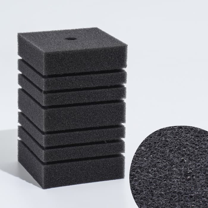 Губка прямоугольная для фильтра турбо № 11, 10×10×16 см, серая