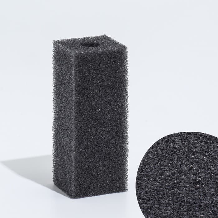 Губка прямоугольная для фильтра, серия F, 3.5×4×10 см, серая