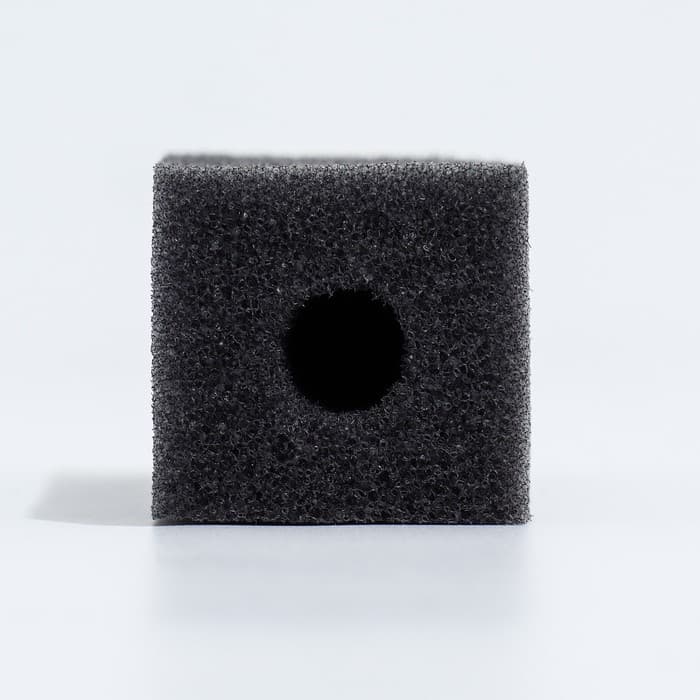Губка прямоугольная для фильтра, серия F, 3.5×4×10 см, серая
