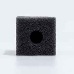 Губка прямоугольная для фильтра, серия F, 3.5×4×10 см, серая