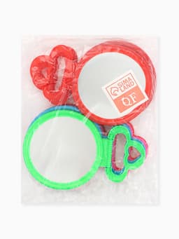 Зеркало настольное, круглое, настенное, 11.5×17.8 см, (d=9.5 см), МИКС