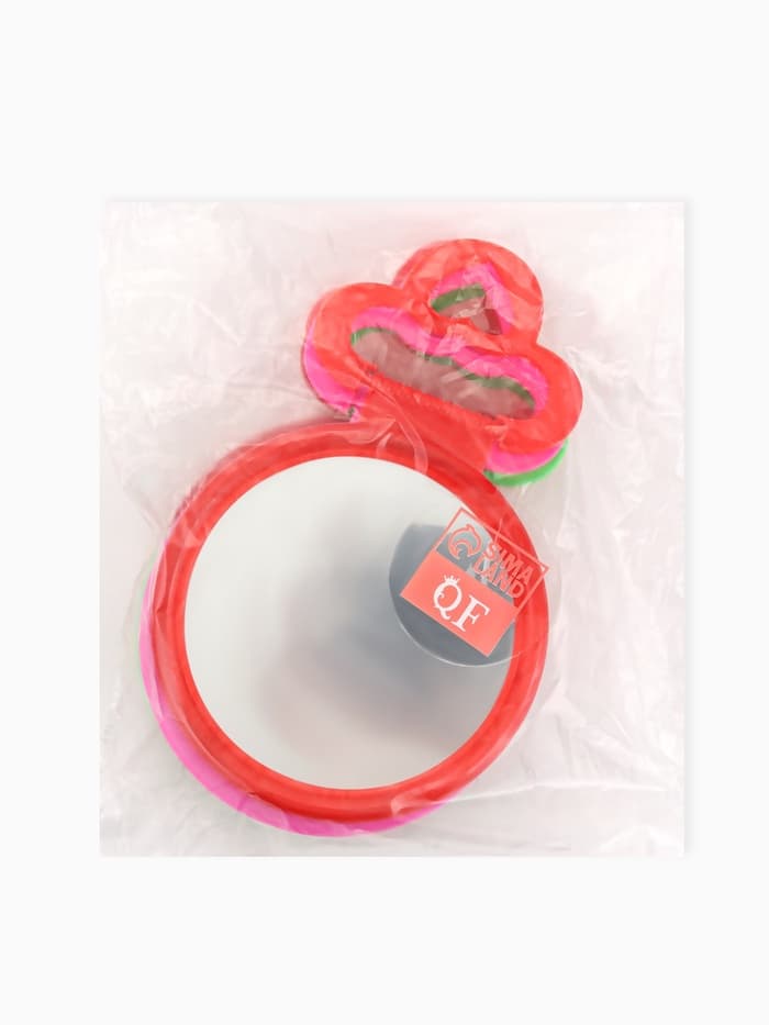 Зеркало настольное, круглое, настенное, 11.5×17.8 см, (d=9.5 см), МИКС