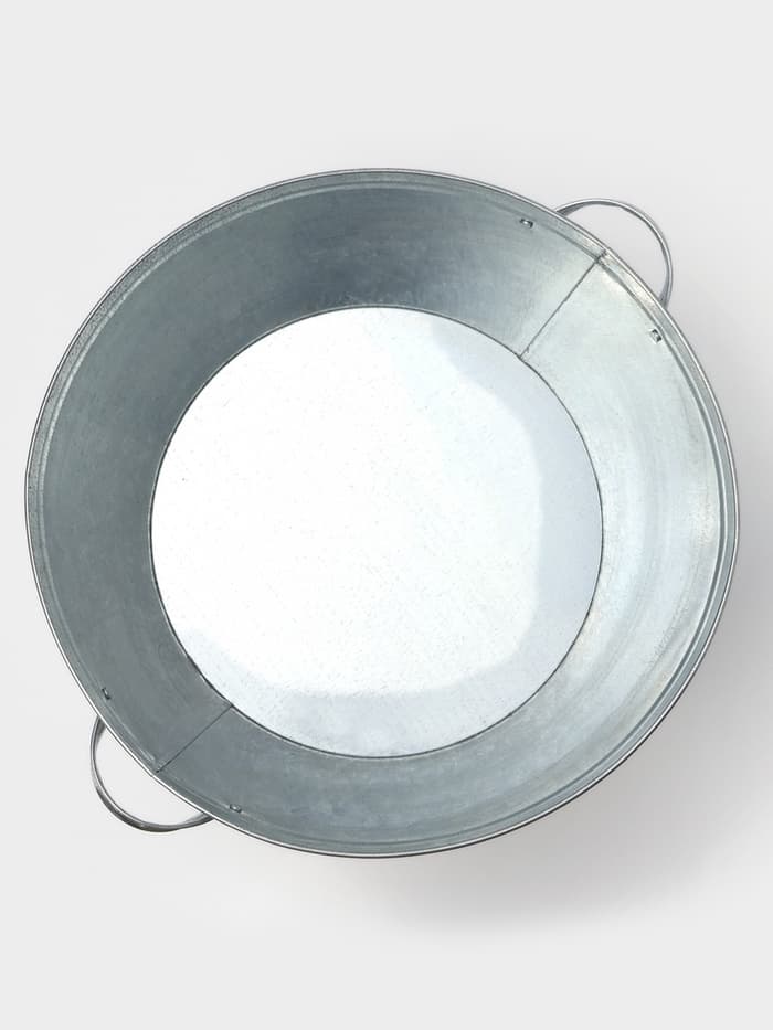Таз оцинкованный круглый, 26 л, d=45.5 см, h=24 см, ГОСТ
