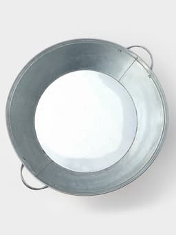 Таз оцинкованный круглый, 26 л, d=45.5 см, h=24 см, ГОСТ