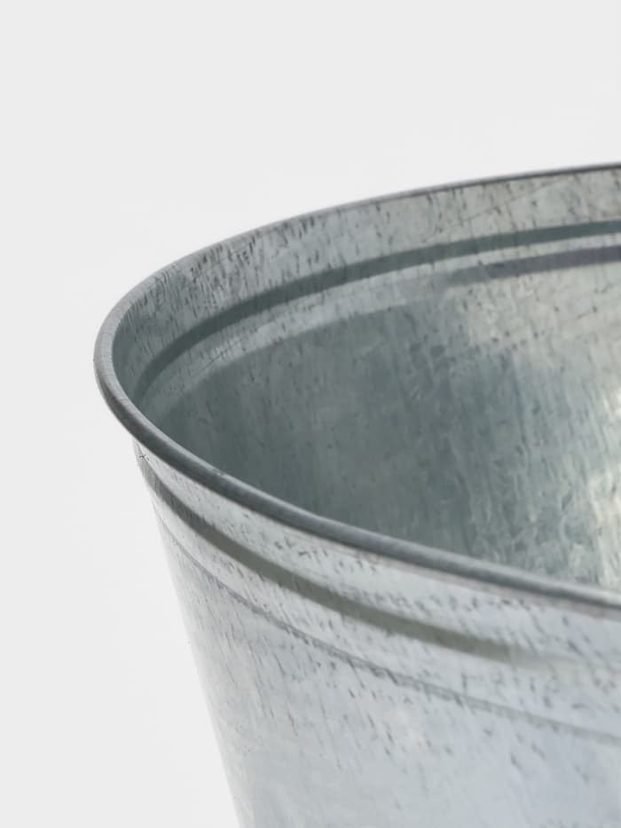 Таз оцинкованный круглый, 26 л, d=45.5 см, h=24 см, ГОСТ