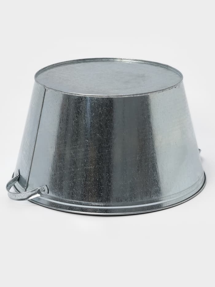 Таз оцинкованный круглый, 26 л, d=45.5 см, h=24 см, ГОСТ