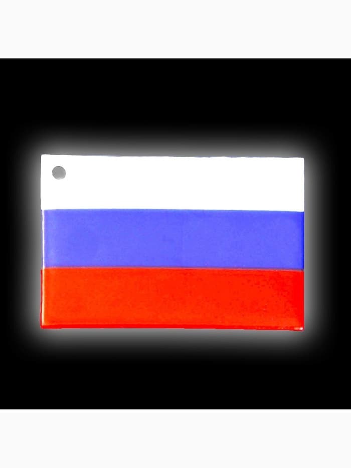 Светоотражающий элемент «Флаг России», 6×4 см, триколор