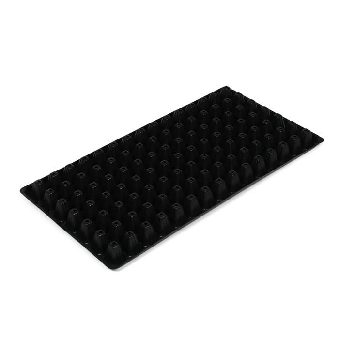 Кассета для рассады Greengo на 105 ячеек, по 20 мл, из пластика, чёрная, 55×29.5×3 см