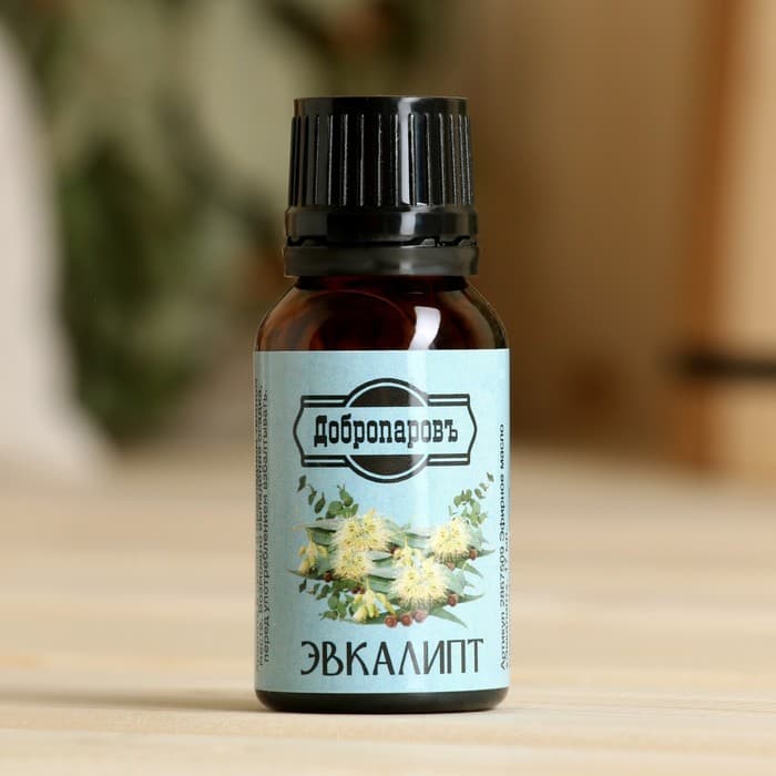 Эфирное масло «Эвкалипт», флакон-капельница, 17 мл «Добропаровъ»