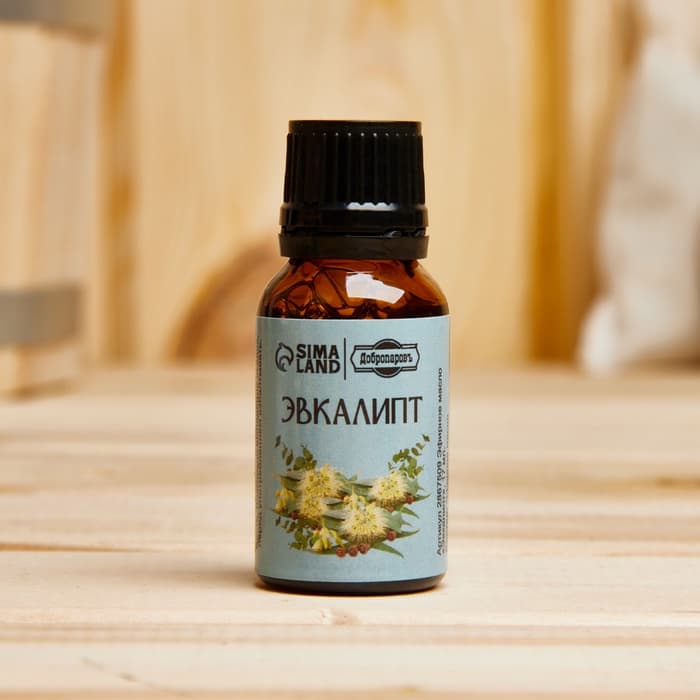 Эфирное масло «Эвкалипт», флакон-капельница, 17 мл «Добропаровъ»