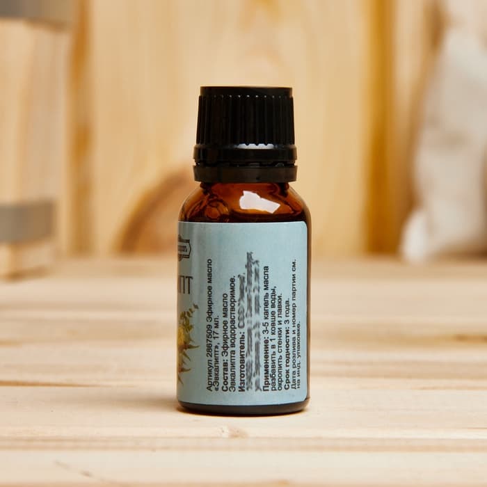 Эфирное масло «Эвкалипт», флакон-капельница, 17 мл «Добропаровъ»