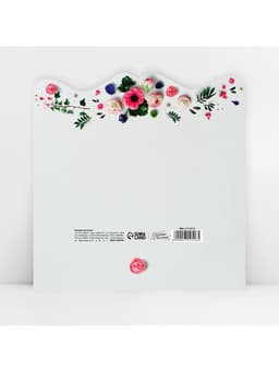 Конверт для денег «Настоящие цветы» фигурный, 17.5×8 см