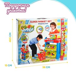 Игровой модуль «Торговая лавка» с тележкой и аксессуарами