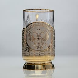 Подарочный набор чайный «ГЕРБ РФ», подстаканник, блюдце, ложка