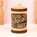 Туес «Веточка: Лавровый лист», d=9 см, береста