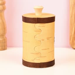 Туес «Веточка: Лавровый лист», d=9 см, береста