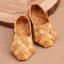 Лапти сувенирные на подвесе, настенный декор, 15 см, береста