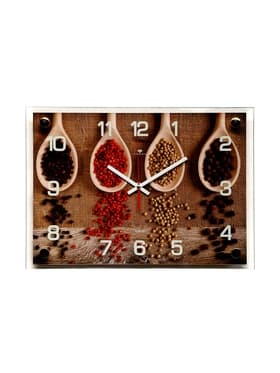 Часы настенные: Кухня, «Специи», бесшумные, 25×35 см
