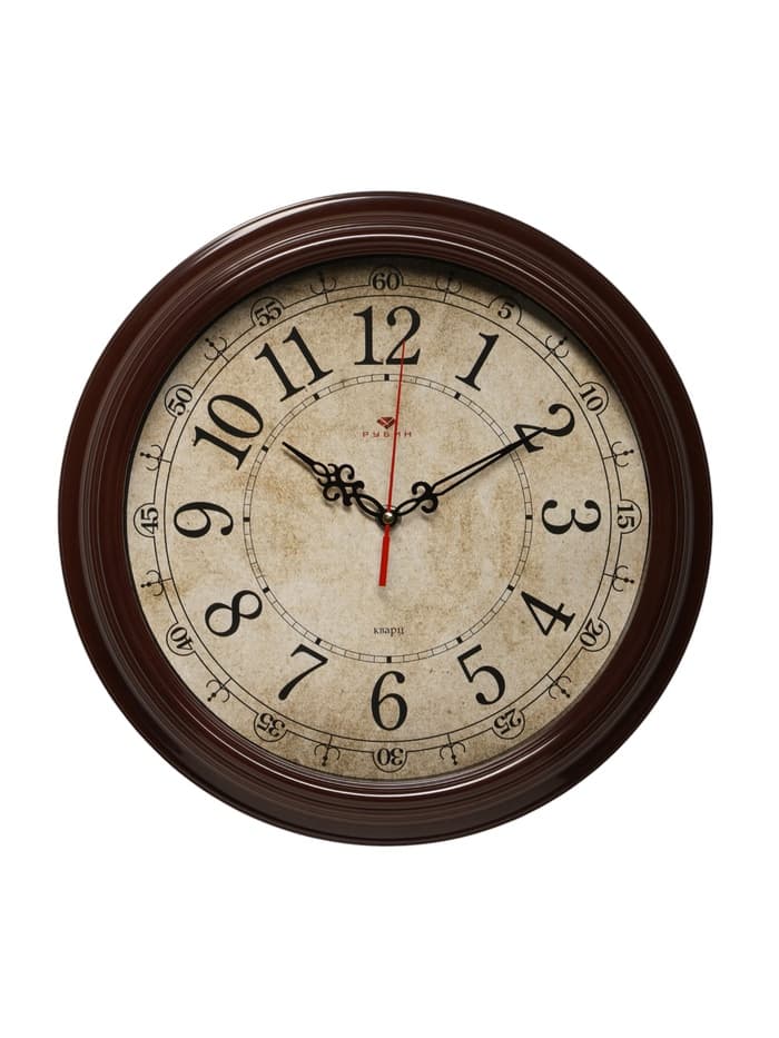 Часы настенные, интерьерные «Рубин», бесшумные, d=35 см