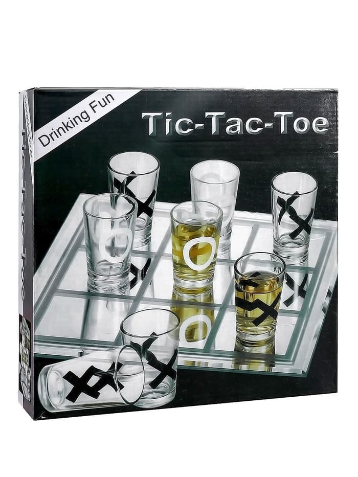 Настольная игра для взрослых «Пьяные Крестики-нолики», 9 стопок, доска 20×20 см