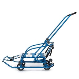 Санки детские складные Nikki 3, с колёсами, с ручкой, цвет синий