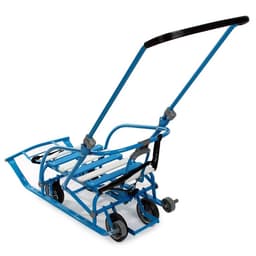 Санки детские складные Nikki 3, с колёсами, с ручкой, цвет синий