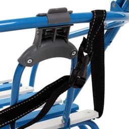 Санки детские складные Nikki 3, с колёсами, с ручкой, цвет синий