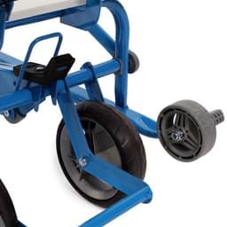 Санки детские складные Nikki 3, с колёсами, с ручкой, цвет синий