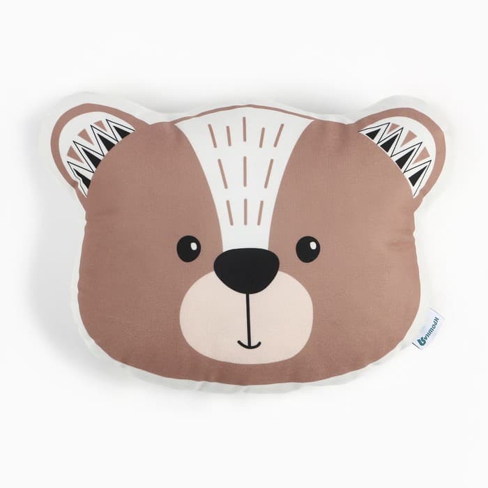 Подушка декоративная Крошка Я «Мишка», 37×27 см, велюр, 250 г/м²