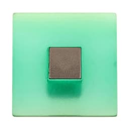 Ручка кнопка PLASTIC 003, пластиковая, зеленая