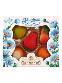 Конфеты подарочные «Миндальное лакомство» с корпусом из марципана, фрукты, 100 г